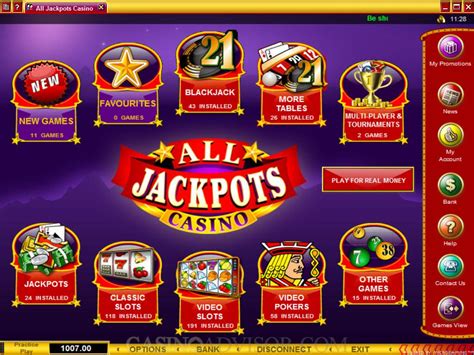 All jackpots casino aplicação